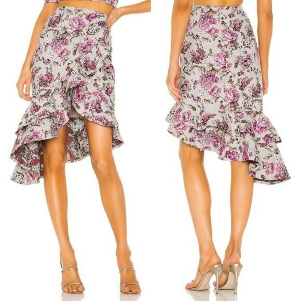Michael Costello xREVOLVE Vessi Skirt - Pink Floral